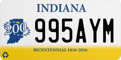 IN license plate 995AYM