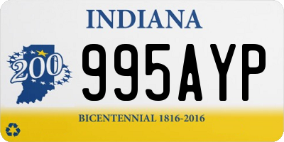IN license plate 995AYP