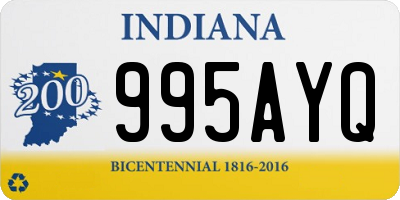 IN license plate 995AYQ