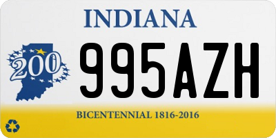 IN license plate 995AZH