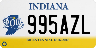 IN license plate 995AZL