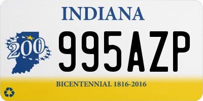 IN license plate 995AZP