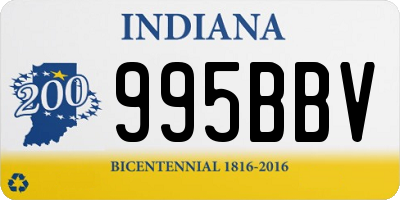 IN license plate 995BBV