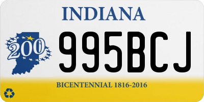 IN license plate 995BCJ