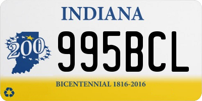 IN license plate 995BCL