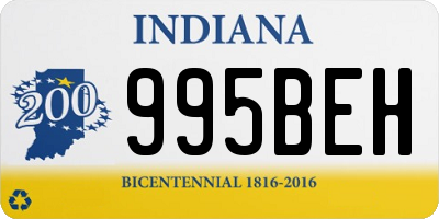 IN license plate 995BEH