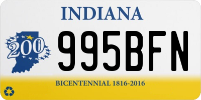 IN license plate 995BFN