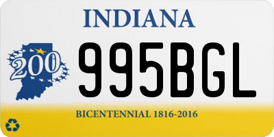 IN license plate 995BGL