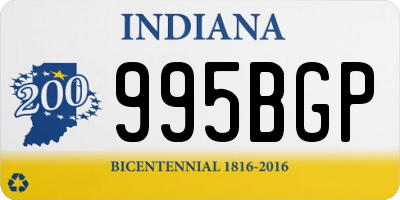 IN license plate 995BGP