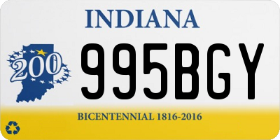 IN license plate 995BGY