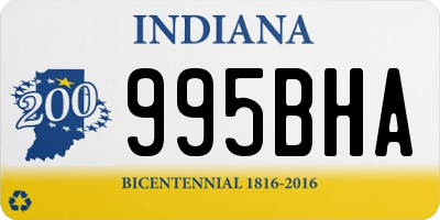 IN license plate 995BHA