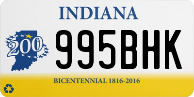 IN license plate 995BHK