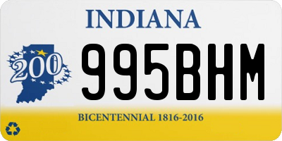 IN license plate 995BHM