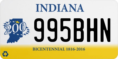 IN license plate 995BHN