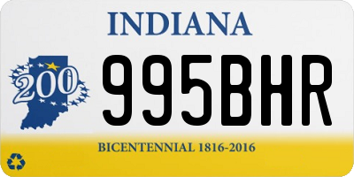 IN license plate 995BHR