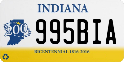 IN license plate 995BIA