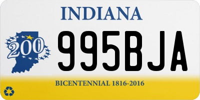 IN license plate 995BJA