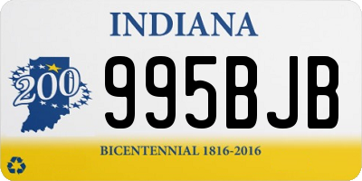 IN license plate 995BJB