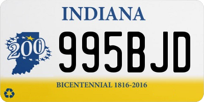 IN license plate 995BJD