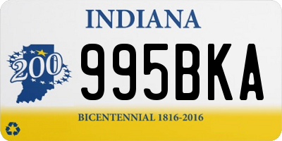 IN license plate 995BKA