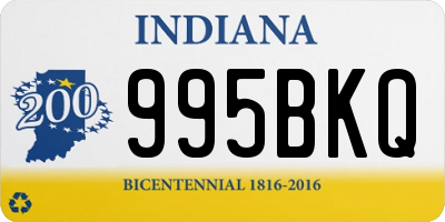 IN license plate 995BKQ