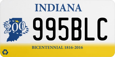 IN license plate 995BLC