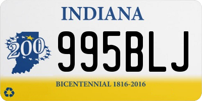 IN license plate 995BLJ