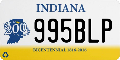 IN license plate 995BLP