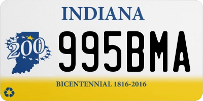 IN license plate 995BMA