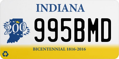 IN license plate 995BMD