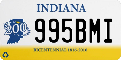 IN license plate 995BMI