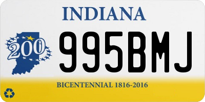 IN license plate 995BMJ