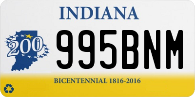 IN license plate 995BNM