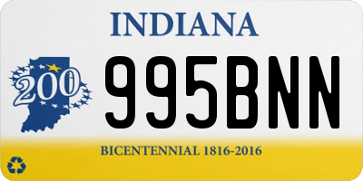 IN license plate 995BNN