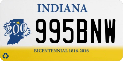 IN license plate 995BNW