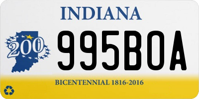 IN license plate 995BOA