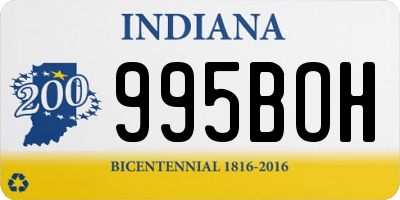 IN license plate 995BOH