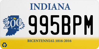 IN license plate 995BPM