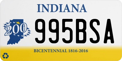 IN license plate 995BSA