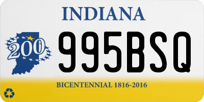 IN license plate 995BSQ