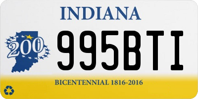 IN license plate 995BTI