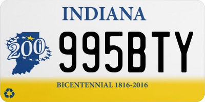 IN license plate 995BTY