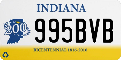 IN license plate 995BVB