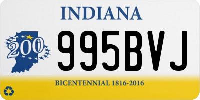 IN license plate 995BVJ