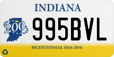 IN license plate 995BVL