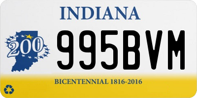 IN license plate 995BVM