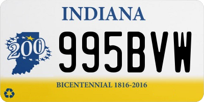 IN license plate 995BVW