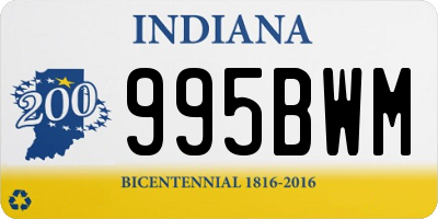 IN license plate 995BWM