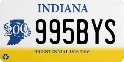 IN license plate 995BYS