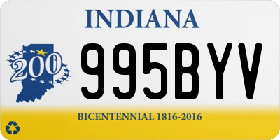 IN license plate 995BYV